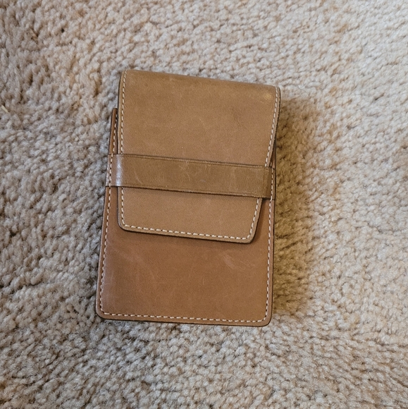 Vtg Coach Box Case Brown Leather Blackberry Phone case Front Pocket Flap Wallet - Picture 5 of 7